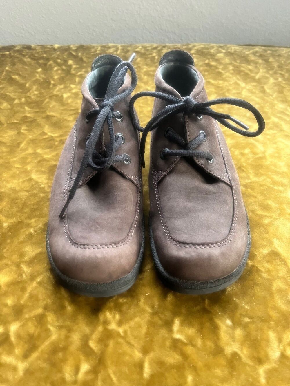 ECCO Men's Brown Leather Lace Up Chukka Boots Shoes Size US 6.5-7 EU40